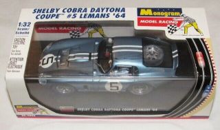 Monogram Shelby Cobra Daytona Coupe 5 Lemans ‘64 85 - 4850 1:32 Slot Car NIB 2