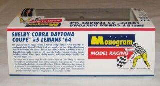 Monogram Shelby Cobra Daytona Coupe 5 Lemans ‘64 85 - 4850 1:32 Slot Car NIB 3