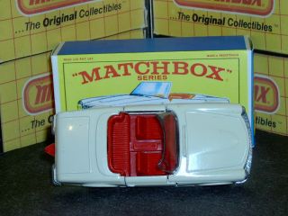 Matchbox Lesney Mercedes Benz 230SL Convertible 27 d1 cream SC2 VNM crafted box 8