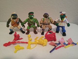 Teenage Mutant Ninja Turtles Mutant Military Series 1 Set,  Raph,  Don,  Leo Mikey
