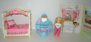 Fisher Price Loving Family Dollhouse Kids Bedroom Set With Bonus Girl Figure