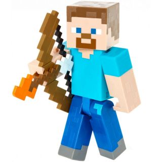Minecraft Steve Figure with Shooting Bow and Arrow 4