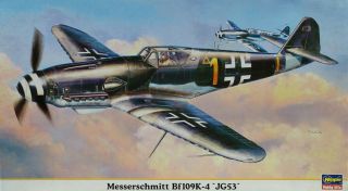 Hasegawa 1:48 Messerschmitt Bf - 109 K - 4 Jg53 Plastic Model Hobby Kit 09330u