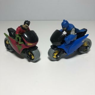 Playskool Heroes Imaginext Batman Robin Batcycle Motorcycle Dc Friends