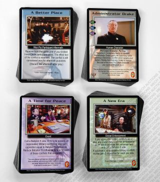 Babylon 5 Ccg Psi - Corps Complete Set Of 196 Cards 50 Rare M/nm Mint/near