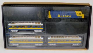 Mth Railking O Gauge Alaska F40ph Rtr 3 Rail Train Set W Sound 30 - 4055 - 1