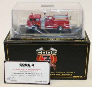 Code 3 Fire & Rescue 12862 1/64 Scale Alf Century Fire Engine 1 Beverly Hills