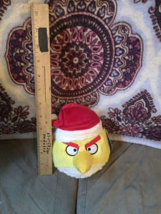 Mini Santa Claus Yellow Angry Bird Plush