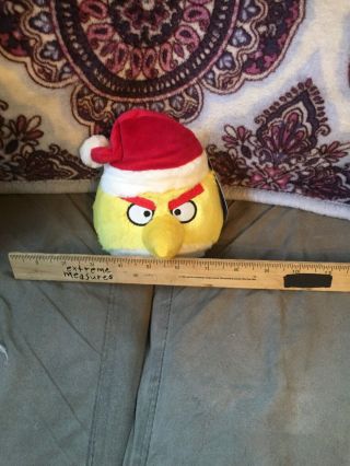 Mini Santa Claus Yellow Angry Bird Plush 2