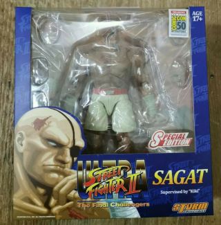 Storm Collectibles Sdcc 2019 Street Fighter Ii Sagat Exclusive Action Figure Nib