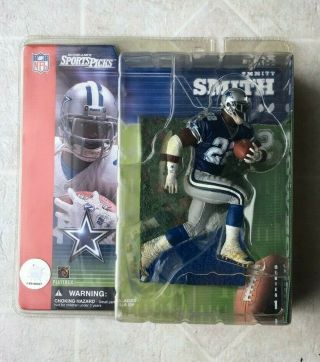 Mcfarlane Nfl Emmitt Smith Chase Variant Blue Jersey With Stars Dallas Cowboys