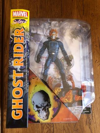 Marvel Select Ghost Rider Action Figure In The Box Legends Johnny Blaze
