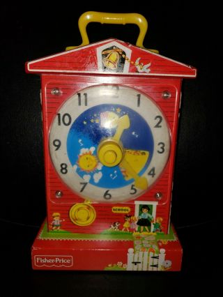 Fisher Price Teaching Clock Music Box 998 Mattel 2009