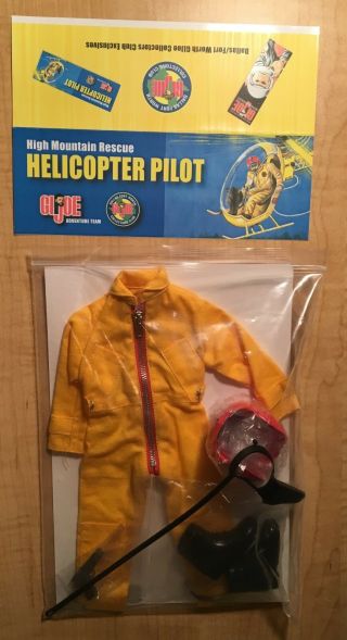 12 " D/fw Gi Joe Collectors Club High Mountain Rescue Helicopter Pilot Uniform
