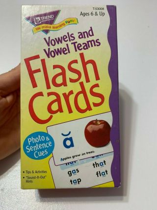 72 Vowels And Vowel Teams Flash Cards 6,  1997 Trend Enterprises