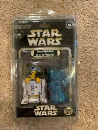 Star Wars Disney Parks Limited R2 - D2 Pluto And Leia Minnie Mouse Holographic