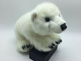 Cute Folkmanis 14” White Polar Bear Cub Full Body Hand Puppet Plush