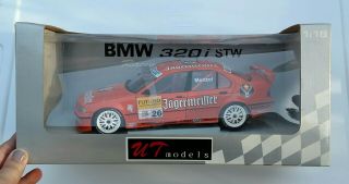 Rare 1998 Ut Models 1/18 Bmw Race E36 320i Stw 26 Menzel Jagermeister