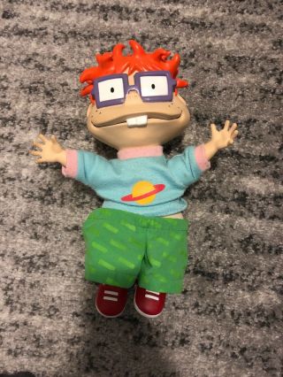 Vintage Rugrats Doll,  Chuckie,  Applause,  Soft Body Hard Head.  13 Inches
