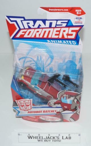 Autobot Ratchet Deluxe Animated Misb Mosc Hasbro Transformers Action Figure