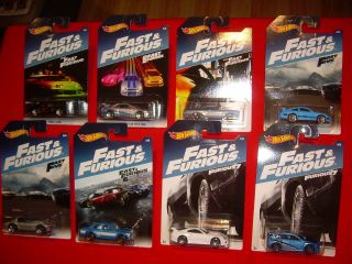 Full Set Of 8 Walmart Exclusive 2016 Hot Wheels Fast And Furious 1:64