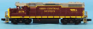 Mth O Gauge Gp38 - 2 Ohio Central System 2174 Diesel Engine Dummy 20 - 2532 - 3u