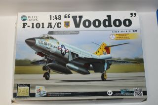 1/48 Kitty Hawk Mcdonnell F - 101 A/c Voodoo U.  S.  A.  F.  Cold War Jet N.  I.  O.  B.