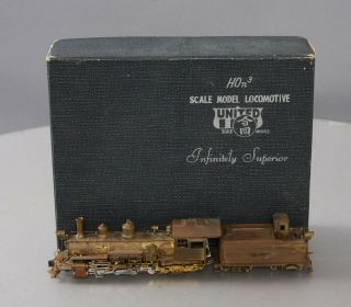 United Models Brass Hon3 D&rgw K - 27 2 - 8 - 2 Steam Locomotive (unpainted) Ex/box