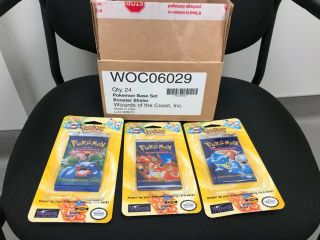 Pokémon Base Set Booster Blister (24 Packs Opened And Searched) Woc