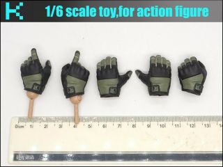 Y13 - 44 1/6 Scale Damtoys 78063 Dea Srt Agent Tactical Gloves Hands 5