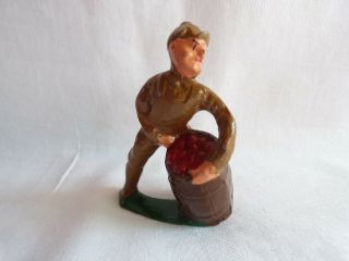 Vintage Diecast Military Toy Soldier Mess Hall Cook ?