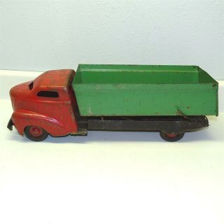 Vintage Wyandotte Toys,  All Metal Early Dump Truck,  Pressed Steel Toy Vehicle