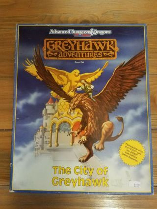 The City Of Greyhawk Boxed Set Complete Tsr Dungeons And Dragons
