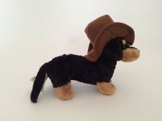 AURORA Grand Ole Opry black brown PUPPY DOG W/ COWBOY HAT 8 