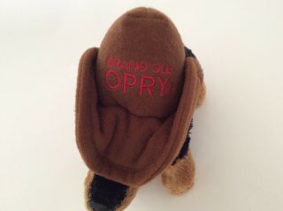 AURORA Grand Ole Opry black brown PUPPY DOG W/ COWBOY HAT 8 