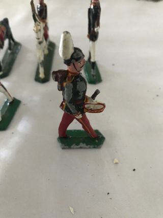 ITALIAN MILITARY DROM 1800’s METAL TOY SOLDIERS 9 FLATS VINTAGE 2