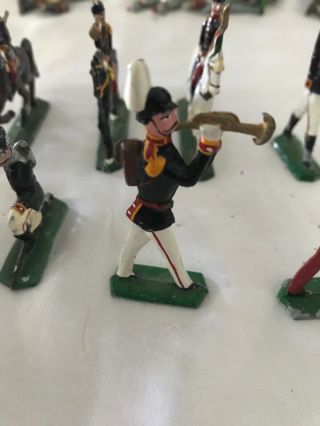 ITALIAN MILITARY DROM 1800’s METAL TOY SOLDIERS 9 FLATS VINTAGE 3