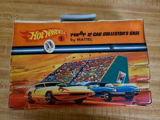 1967 Hot Wheels Pop Up Carry Case 12 Car Collector Pack W/ 1967 Dedra Red Line