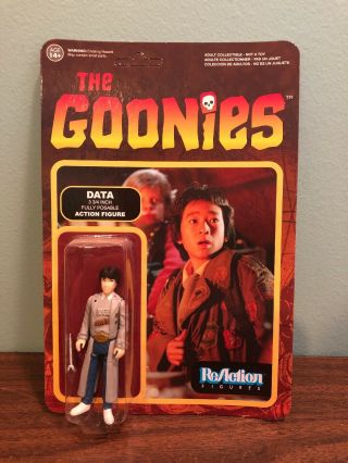 Funko Reaction: The Goonies Data 3.  75” Action Figure Unpunched Card