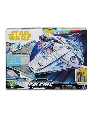 Hasbro E0320 Star Wars Force Link 2.  0 Kessel Run Millennium Falcon With Han Solo