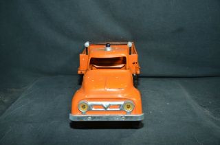 Vintage Metal Tonka Toys State Hi Way Dept Orange Dump Truck 1950 3