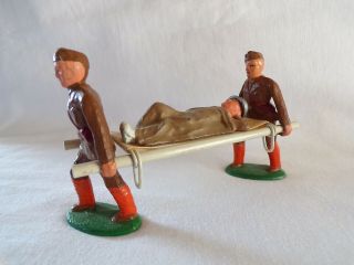 Vintage Diecast Military Toy Soldier Wounded Stretcher Barclay