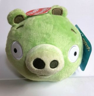 Angry Birds Plush Green Pig With Sound Tags