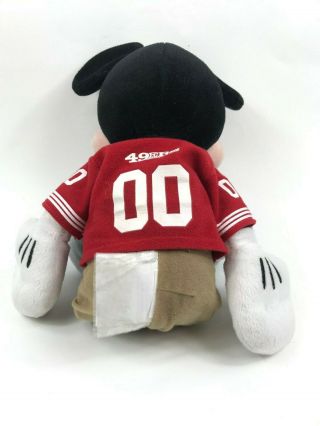 Disney Mickey Mouse Wearing NFL 49ERS San Francisco Outfit Plush 4
