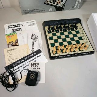 Vintage Fidelity Electronics Sensory Chess Challenger 9 Sc9 Set (10316/lk)