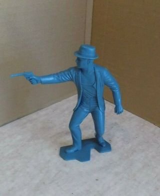 1964 Marx 6 " Man From Uncle Secret Agent In Teal Blue