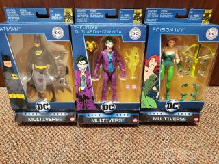 Dc Multiverse Dc Comics Originals Batman Joker Poison Ivy 6 " Figures Set Of 3