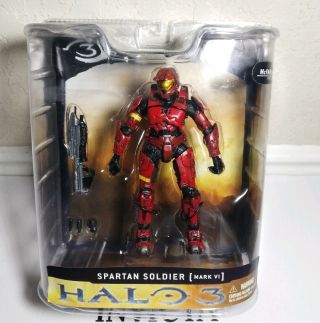 Mcfarlane Halo 3 Series 1 - Spartan Soldier Mark Vi Armor Red Figure