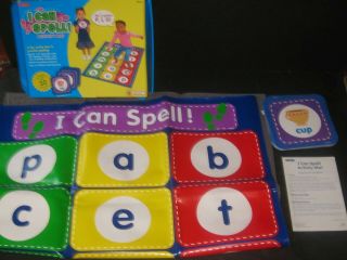Lakeshore I Can Spell Activity Mat Educational Game Toy Learn To Read School