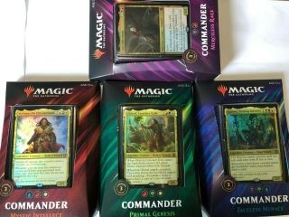 Mtg Magic The Gathering Commander 2019 - Set Of All 4 Decks -